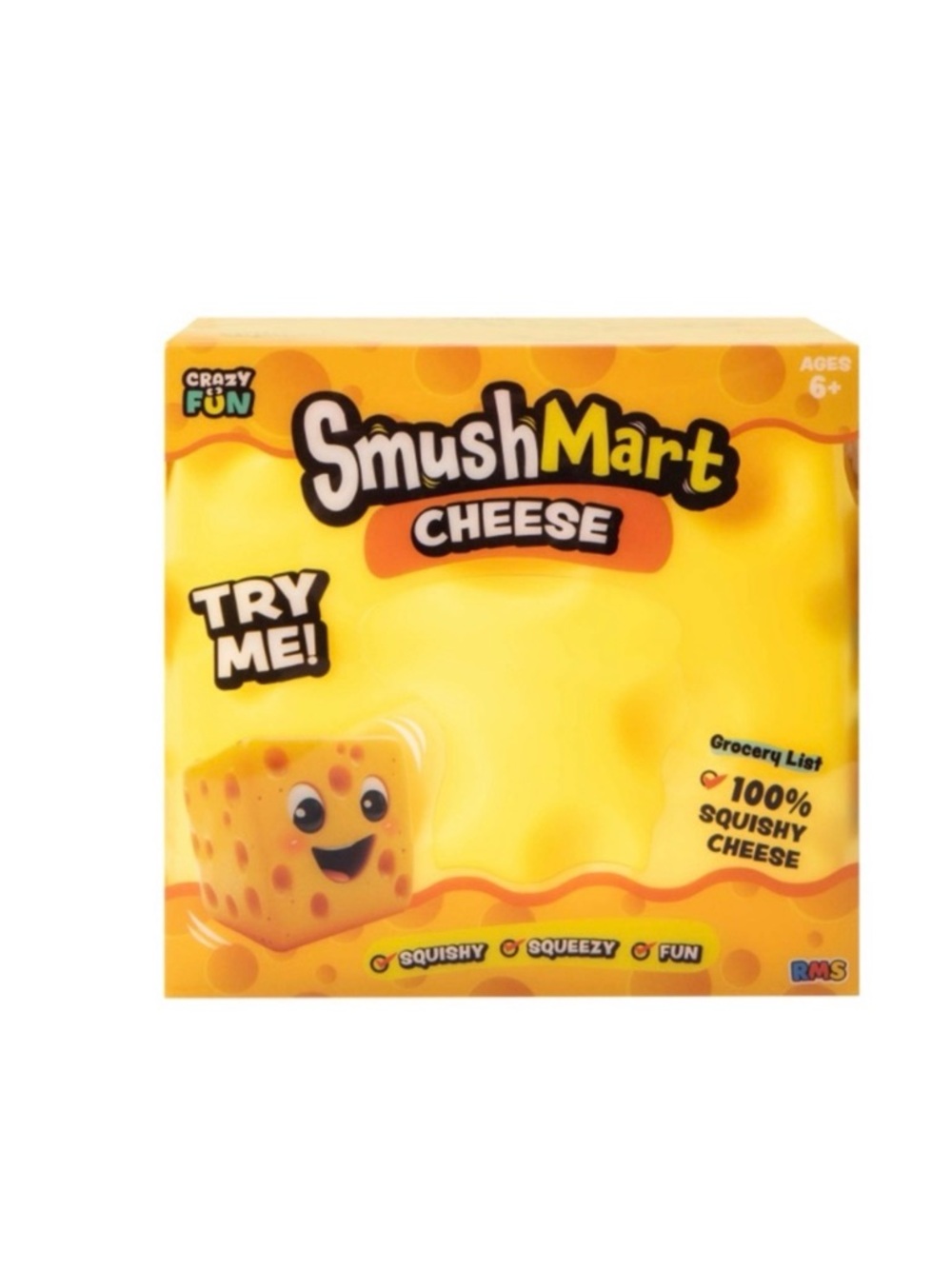 Jumbo Cheese Squishy Fidget Toy - Picture 5 of 8